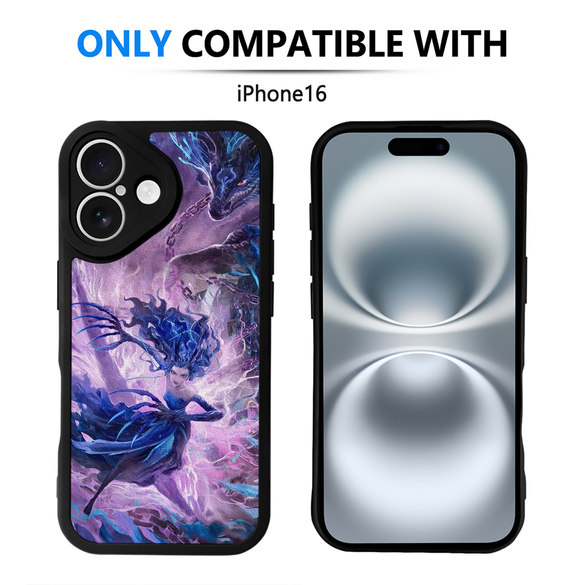 （画像用） Ne Zha 2 ナタ 魔童の大暴れ 【iPhone 16シリーズ対応】シリコンスマホケース（レザー調） 材質：シリコン